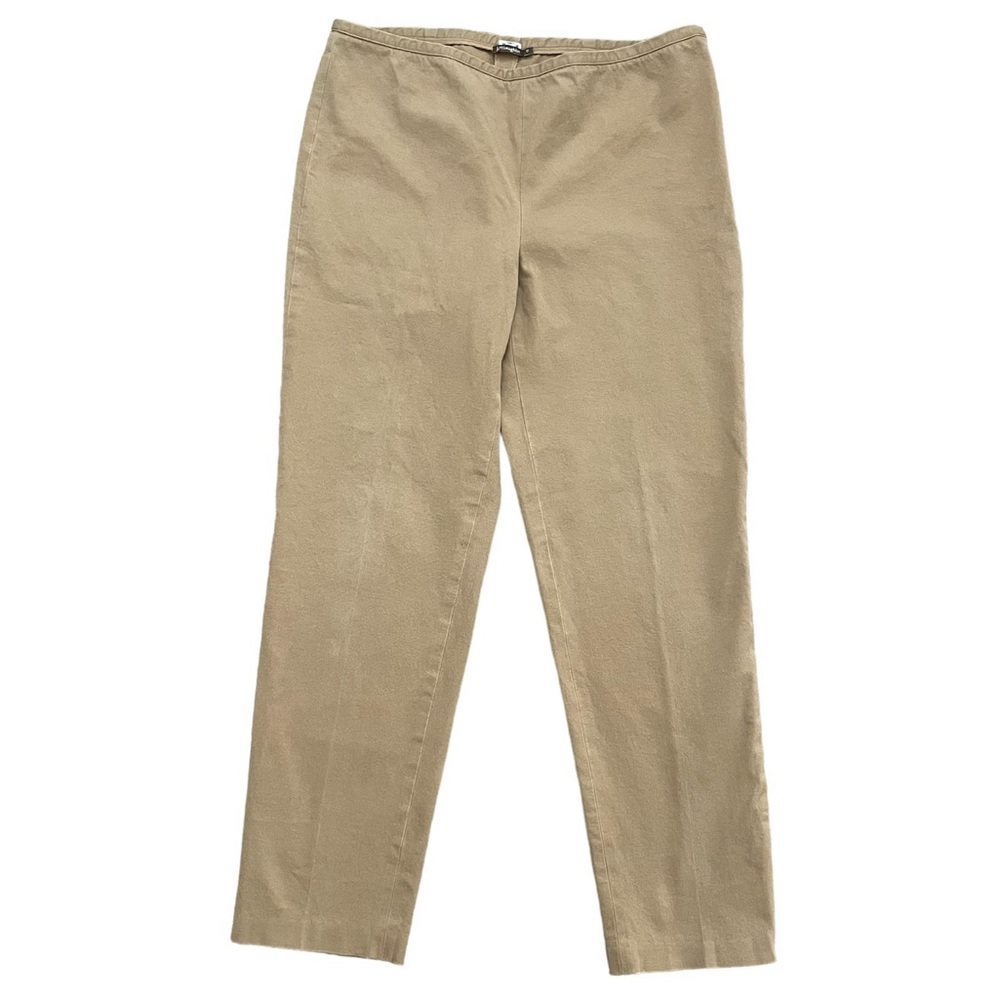 J. McLaughlin Straight Leg Sydney Cropped Pants Tan Khaki Size 12